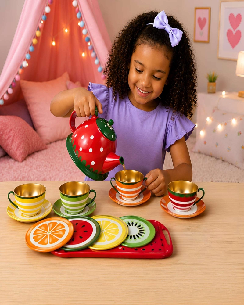 JUEGO DE TE  INFANTIL DISEÑO FRUTAL - 2
