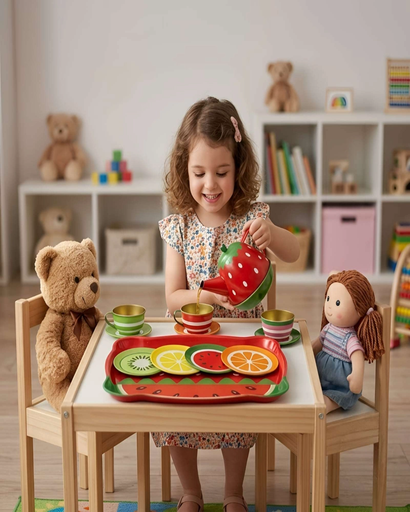 JUEGO DE TE  INFANTIL DISEÑO FRUTAL - 4