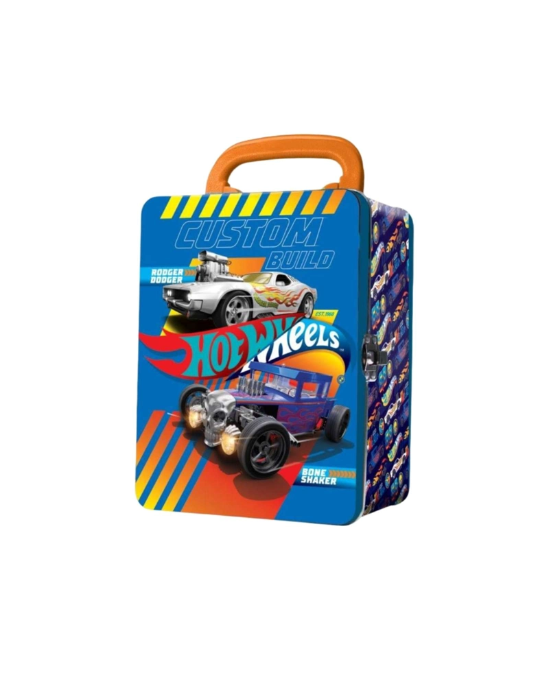MALETA METALICA PORTA AUTOS HOT WHEELS CAJA COLECCIONABLE - 5