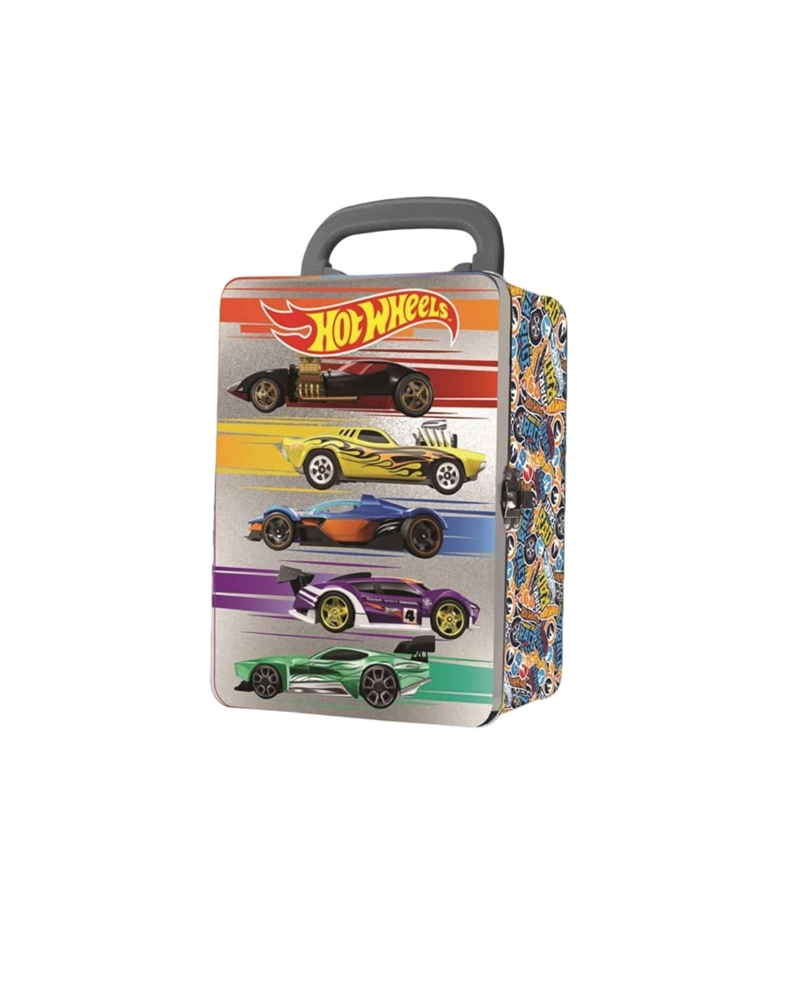 MALETA METALICA PORTA AUTOS HOT WHEELS CAJA COLECCIONABLE - 6