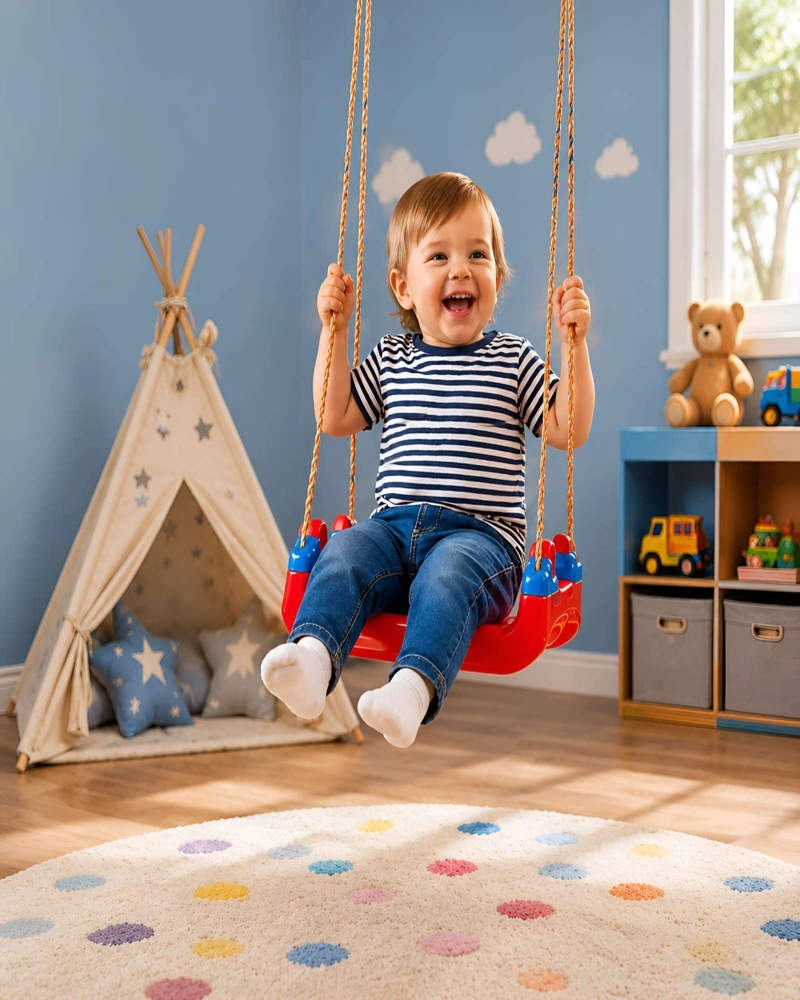 COLUMPIO INFANTIL 3 EN 1 AJUSTABLE PORTATIL PARA NIÑOS Y BEBE S - 3