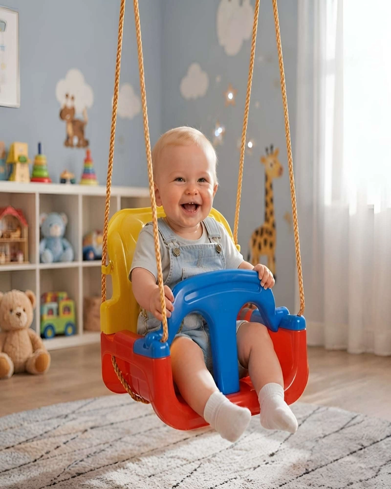COLUMPIO INFANTIL 3 EN 1 AJUSTABLE PORTATIL PARA NIÑOS Y BEBE S - 4