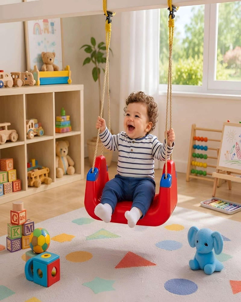COLUMPIO INFANTIL 3 EN 1 AJUSTABLE PORTATIL PARA NIÑOS Y BEBE S - 5