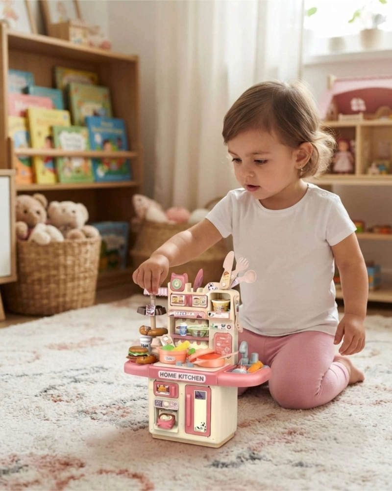 COCINA DE JUGUETE INFANTIL CON UTENSILIOS Y EFECTO DE VAPOR - 5