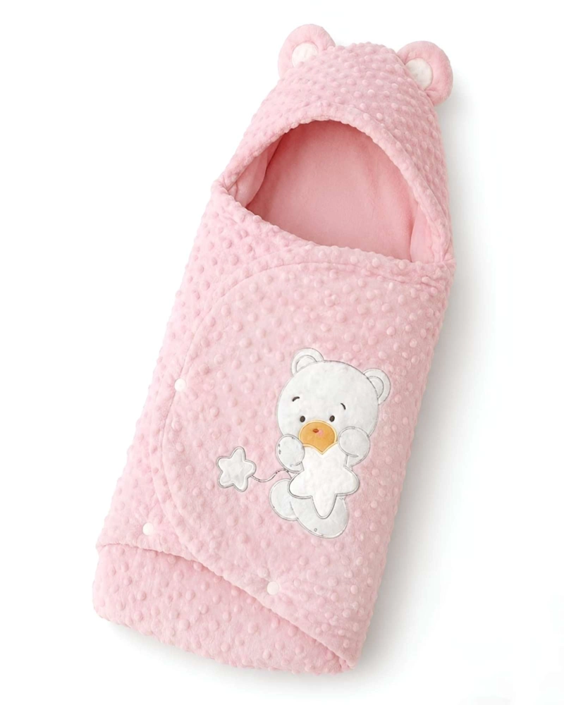 SACO PARA BEBE DISEÑO DE OSITO TIPO SOBRE 0-3 MESES - 6
