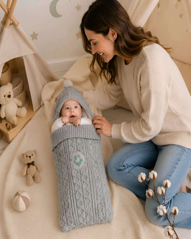 SACO DE DORMIR BEBE TEJIDO IDEAL PARA INVIERNO - 3
