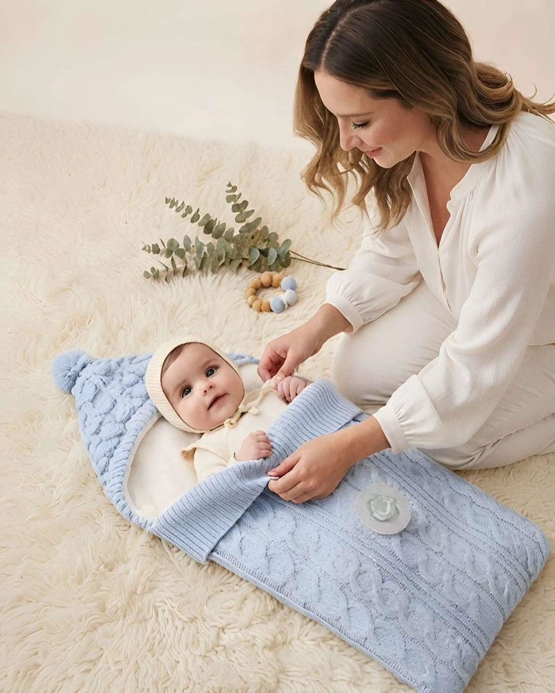 SACO DE DORMIR BEBE TEJIDO IDEAL PARA INVIERNO - 5