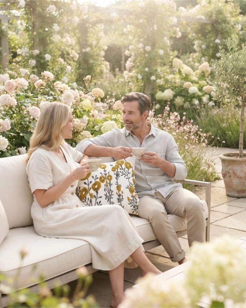 JUEGO DE 2 COJINES DE LUJO CON RELLENO DE CALIDAD SUPERIOR - 5