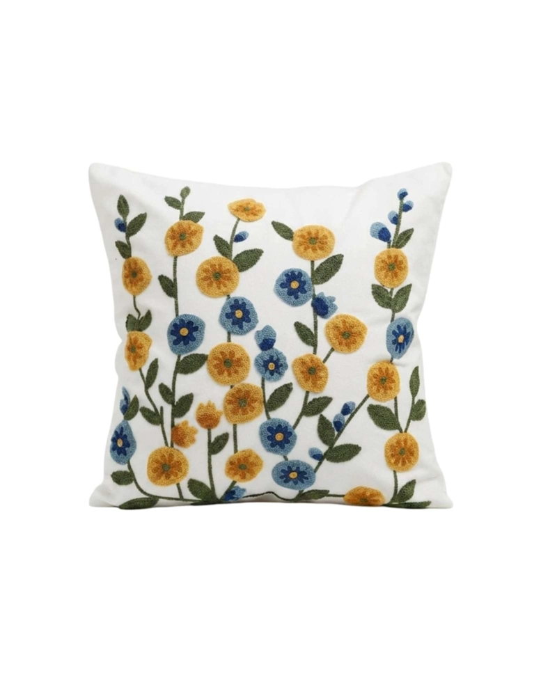 SET DE 4 FUNDAS PARA COJIN 45CM X 45CM CON DISEÑO BORDADO - 6