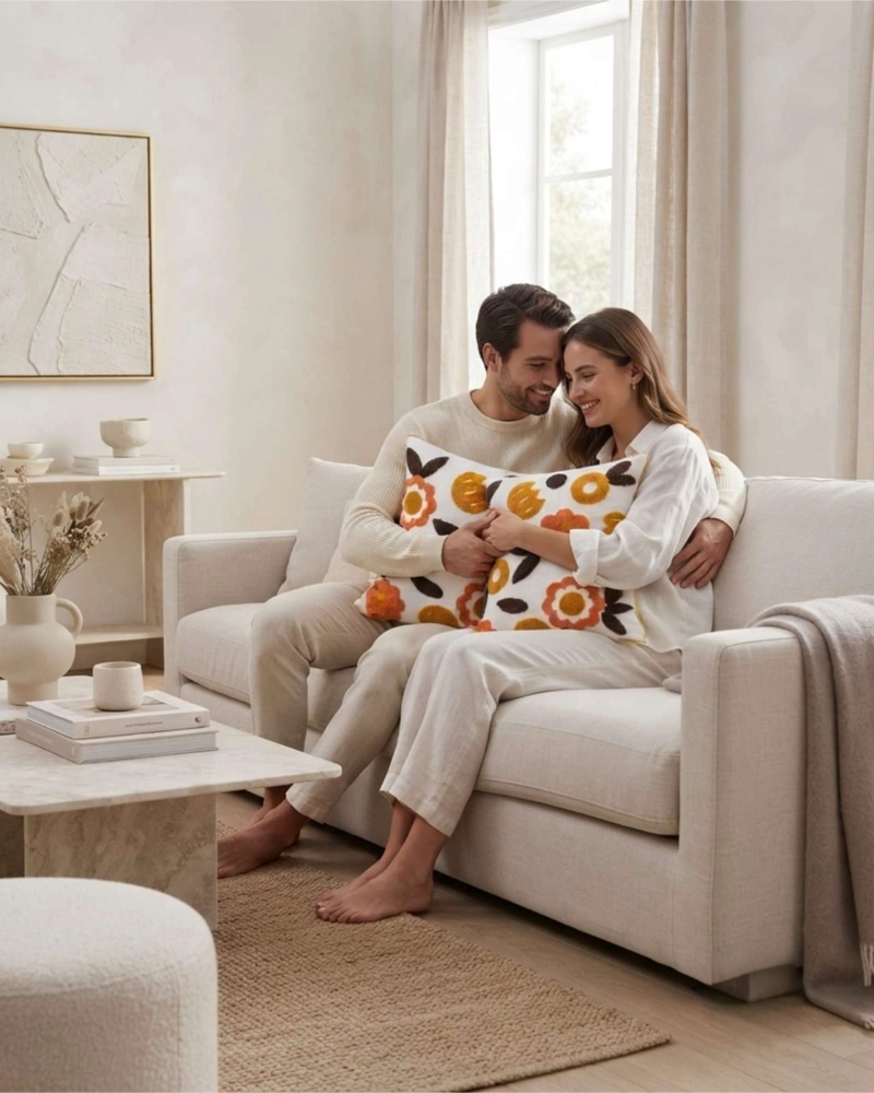 JUEGO DE 2 COJINES DE LUJO CON RELLENO DE CALIDAD SUPERIOR - 5