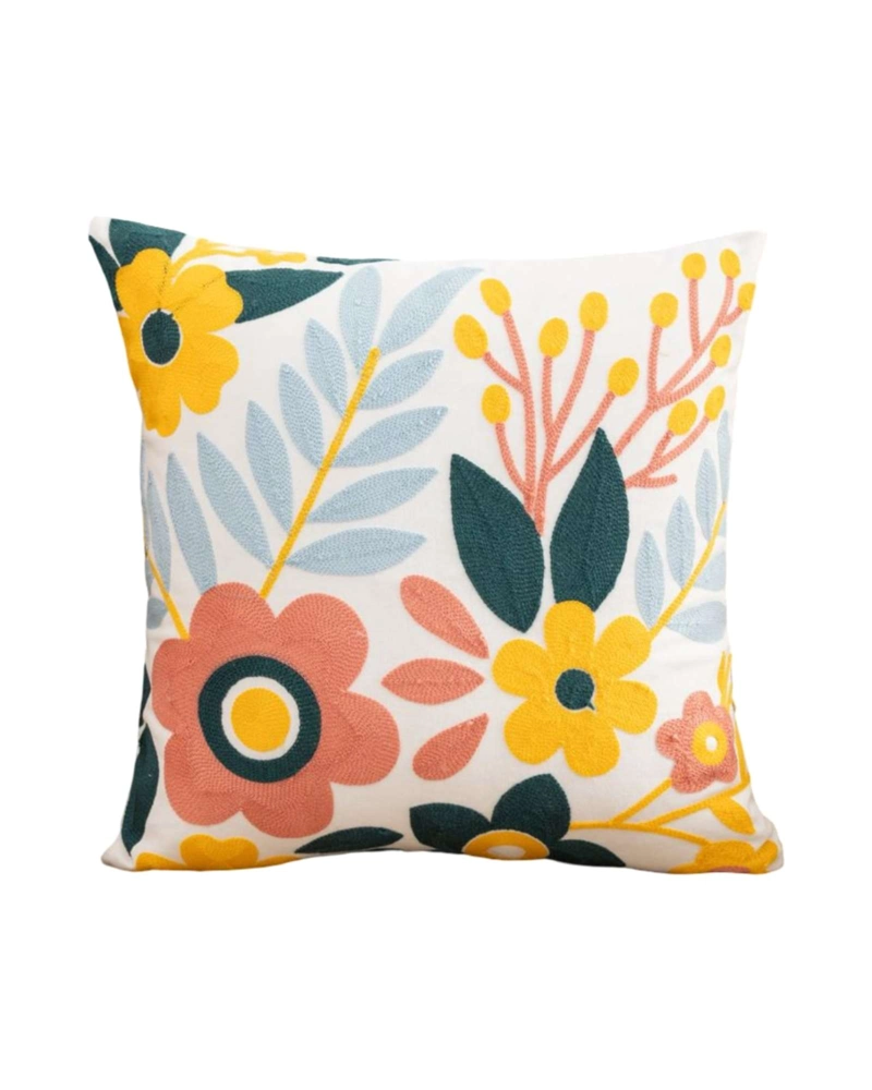 SET DE 2 FUNDAS PARA COJIN 45CM X 45CM CON DISEÑO BORDADO - 6