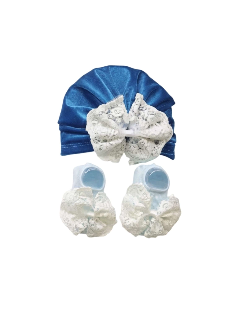 KIT X3 SETS DE CINTILLOS Y CALCETINES RECIE N NACIDA | REGALO BABY SHOWER - 6