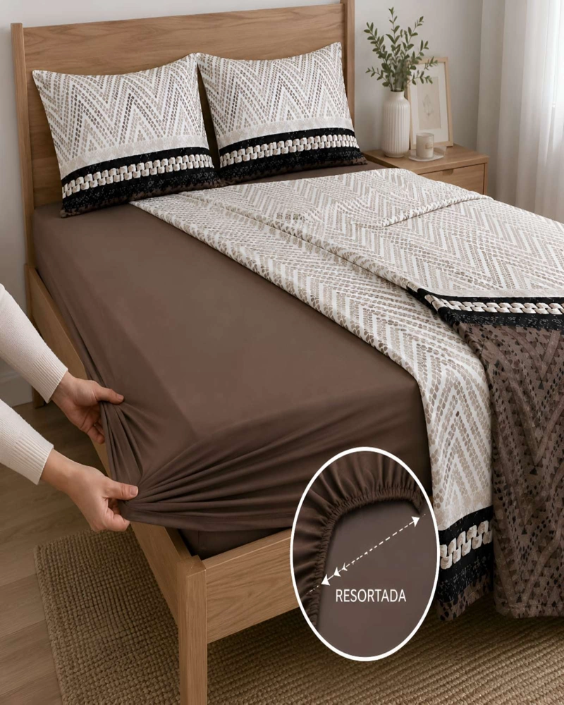 SABANAS DE VERANO CONFORT KING - SET 4 PIEZAS - 6