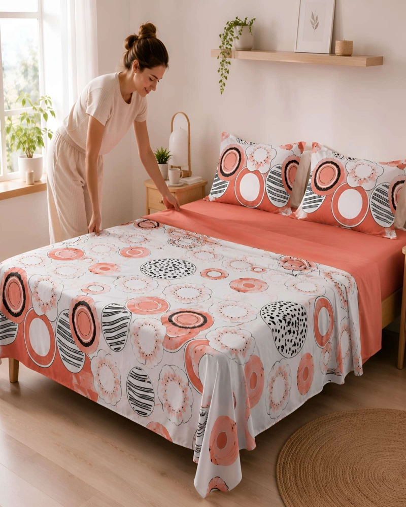 SABANAS DE VERANO CONFORT KING - SET 4 PIEZAS - 6