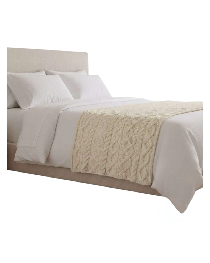 PIECERA DE CAMA TRENZADA A MANO 70X220 CM - 6