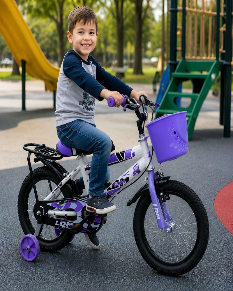 BICICLETA INFANTIL ARO 12 CON RUEDAS DE ENTRENAMIENTO Y CANASTO - 2