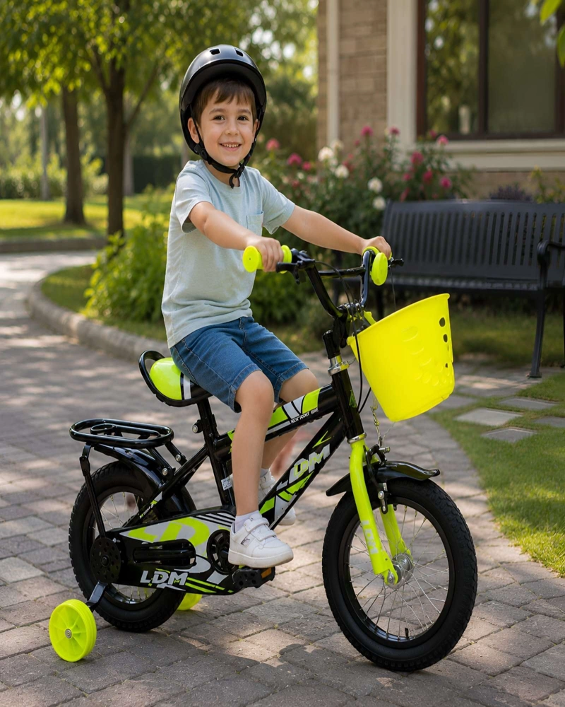 BICICLETA INFANTIL ARO 12 CON RUEDAS DE ENTRENAMIENTO Y CANASTO - 3