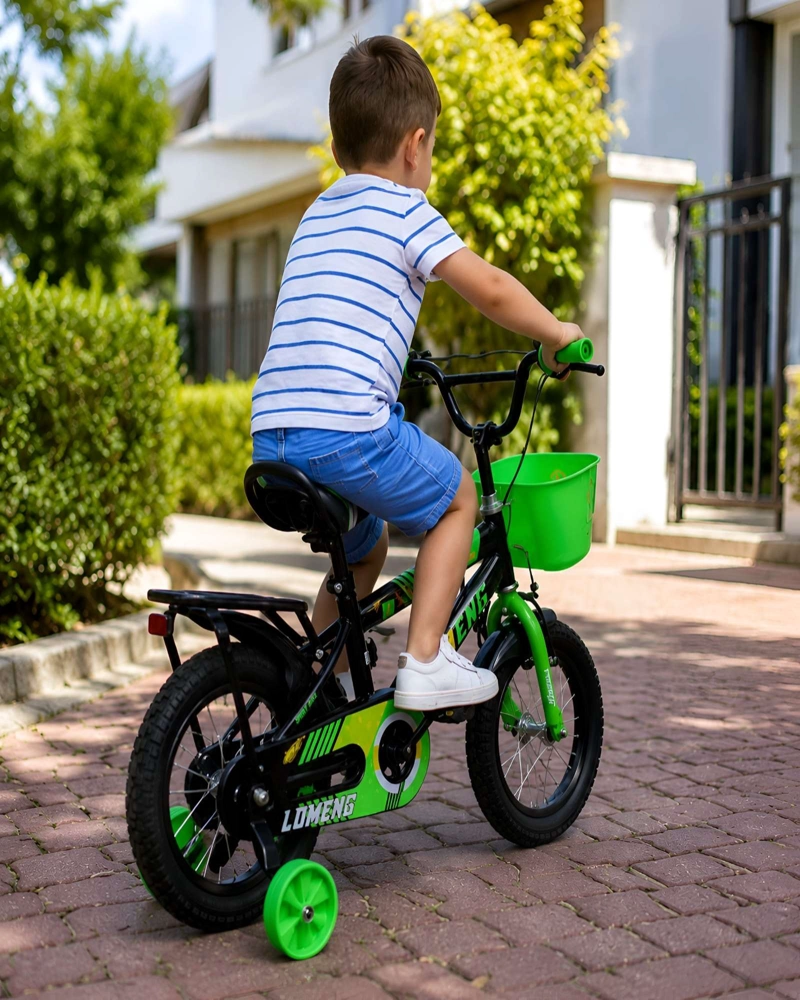 BICICLETA INFANTIL ARO 12 CON RUEDAS DE ENTRENAMIENTO Y CANASTO - 4