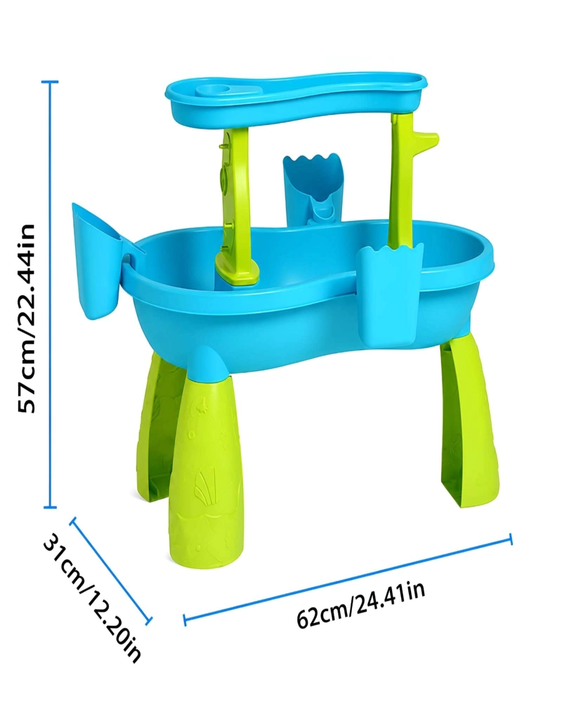 MESA DE AGUA Y ARENA PARA NIÑOS EFECTO LLUVIA SET 2 NIVELES - 6