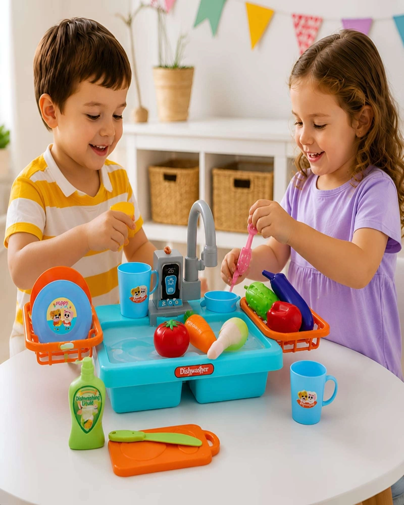 LAVAPLATOS INFANTIL ELE CTRICO CON SISTEMA DE CIRCULACION DE AGUA - 1