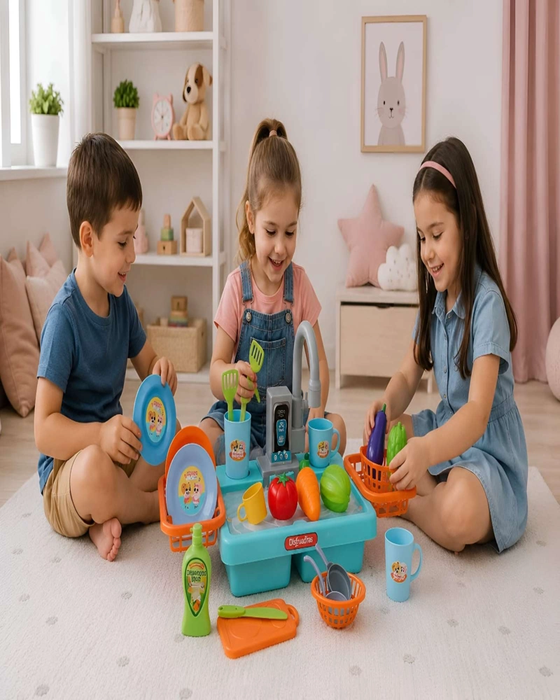 LAVAPLATOS INFANTIL ELE CTRICO CON SISTEMA DE CIRCULACION DE AGUA - 3