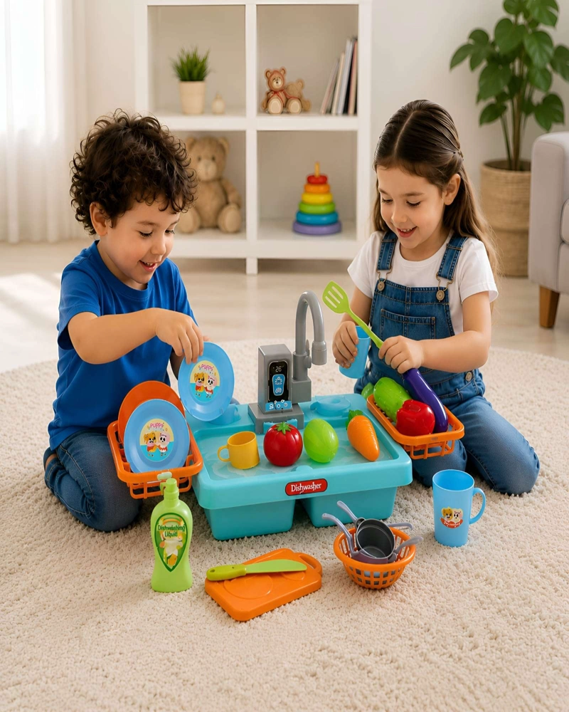 LAVAPLATOS INFANTIL ELE CTRICO CON SISTEMA DE CIRCULACION DE AGUA - 5
