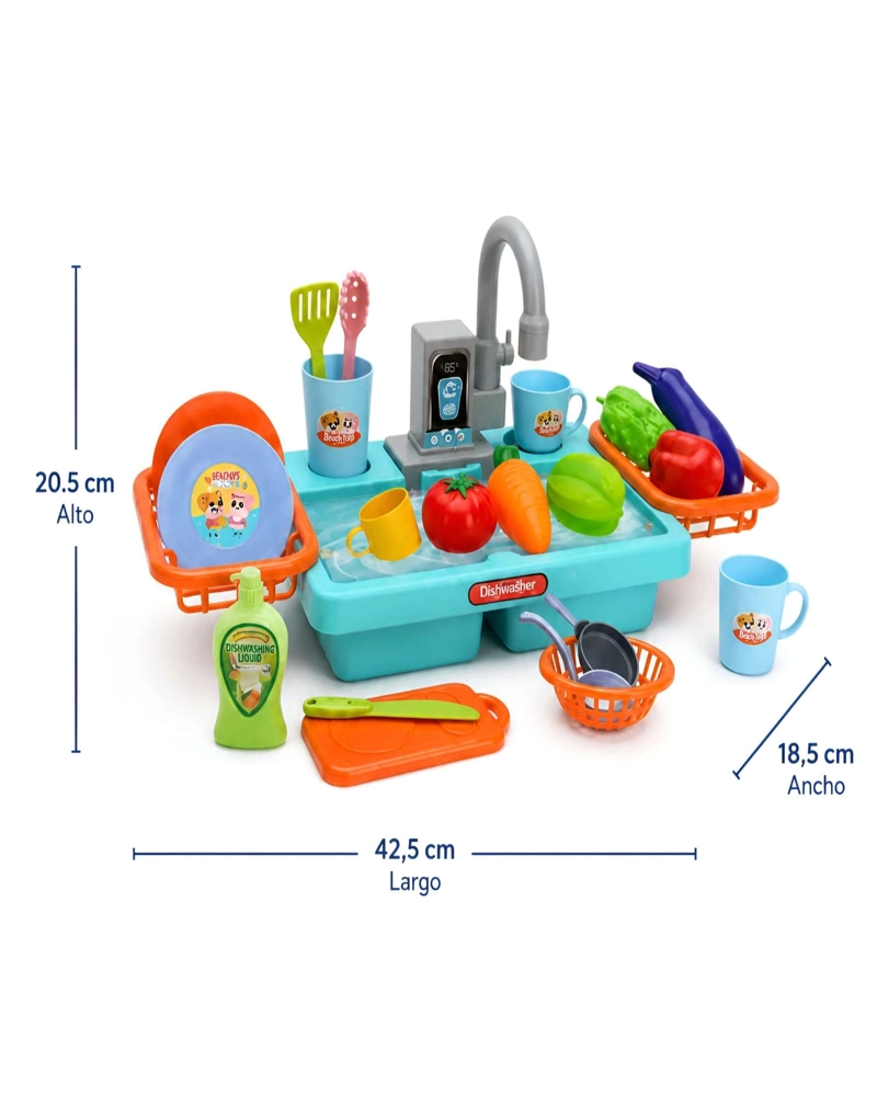 LAVAPLATOS INFANTIL ELE CTRICO CON SISTEMA DE CIRCULACION DE AGUA - 6