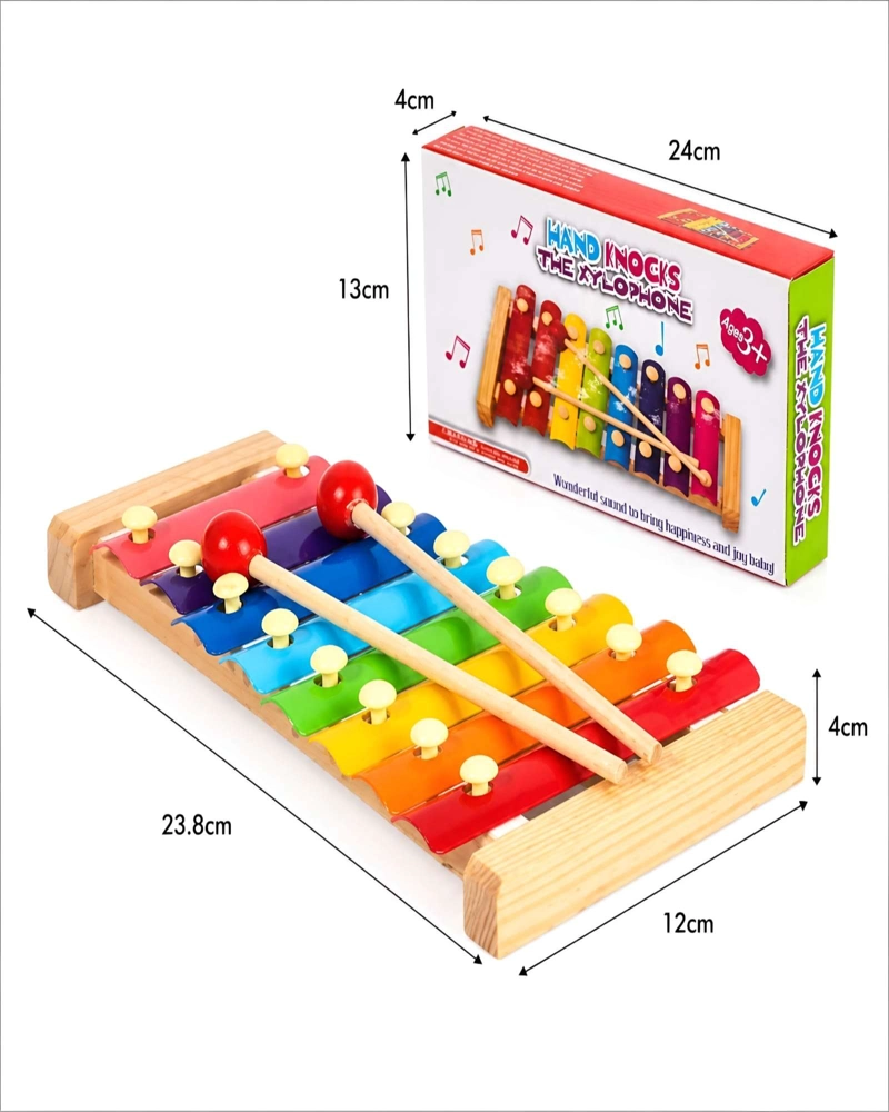 JUGUETE DIDACTICO XILOFONO DE MADERA 8 NOTAS PARA NIÑOS - 6