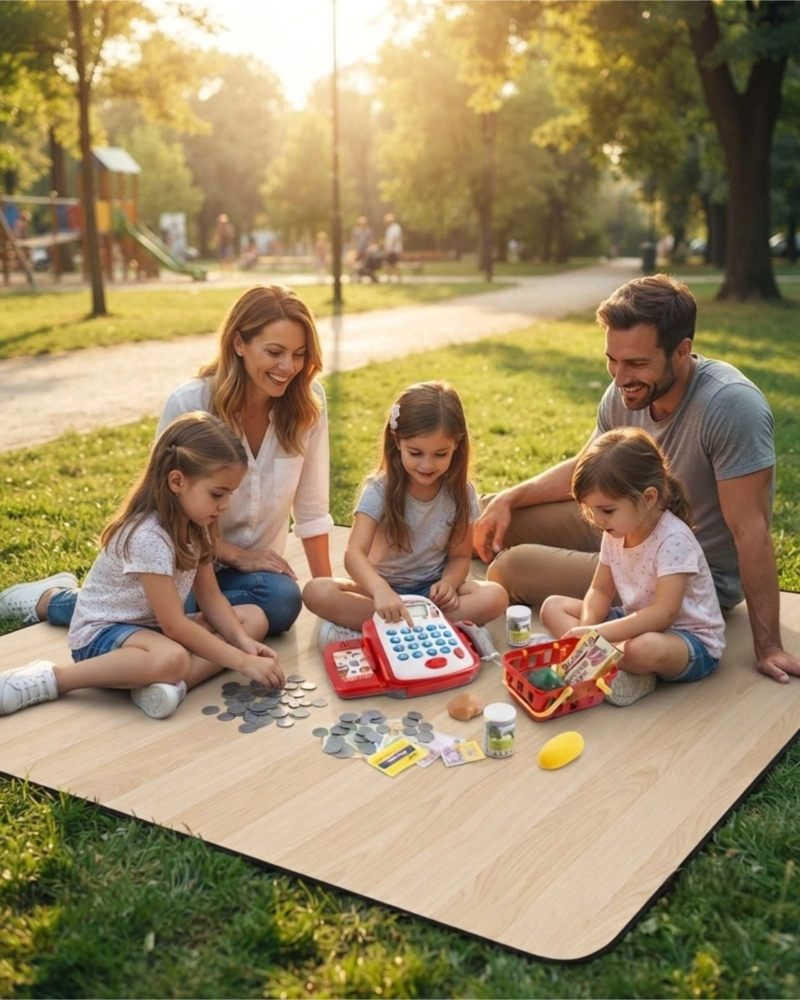 SET DE CAJA REGISTRADORA DIDACTICA E INTERACTIVA CON ACCESORIOS - 2