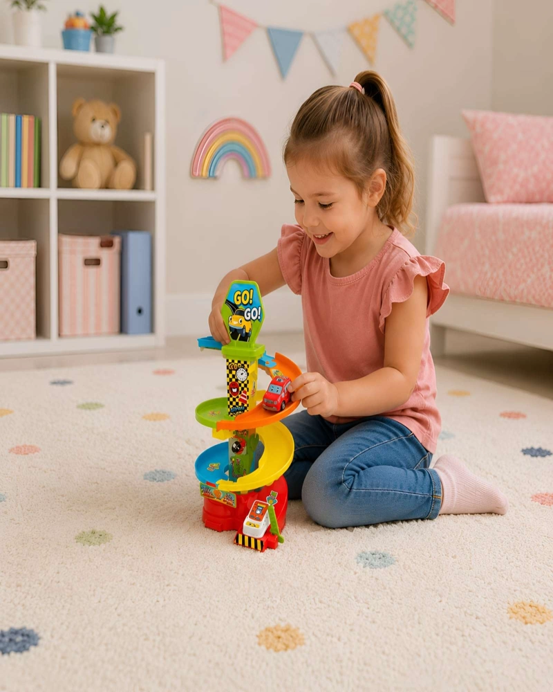 PISTA DE AUTOS EN ESPIRAL JUGUETE DIDACTICO PARA NIÑOS - 3