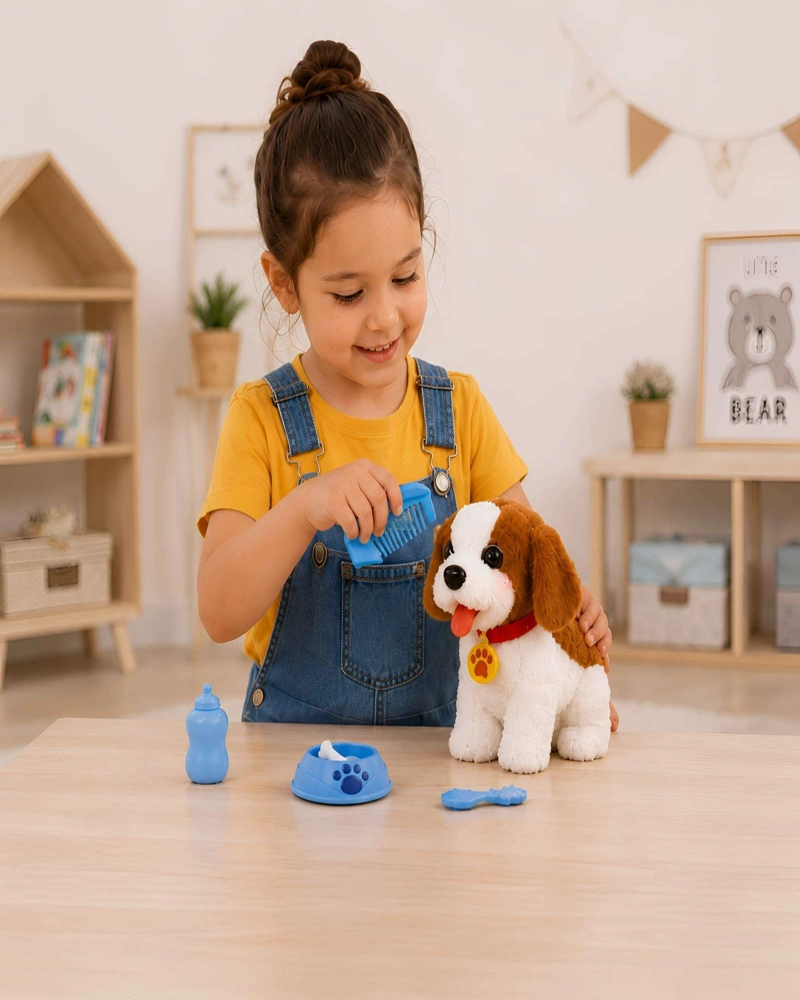 PERRO DE PELUCHE INTERACTIVO CON ACCESORIOS JUGUETE PARA NIÑOS - 5