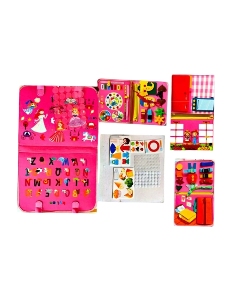 JUGUETE EDUCATIVO LIBRO SENSORIAL DIDACTICO TIPO MALETIN - 6
