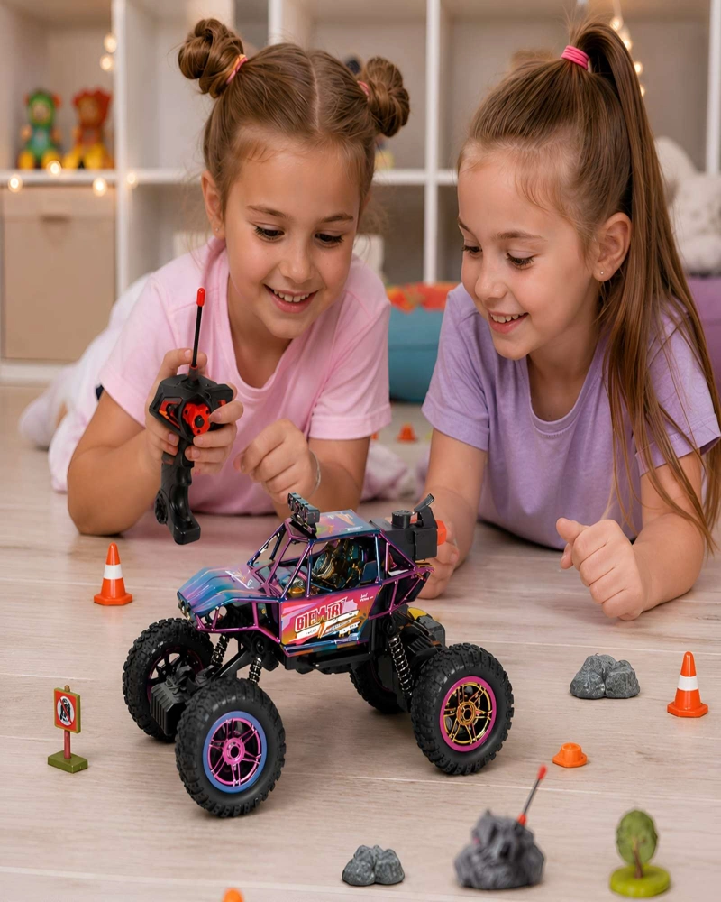 AUTO RC TODO TERRENO ESCALA 1:16 CON LUCES LED Y SISTEMA DE SPRAY HUMO - 4