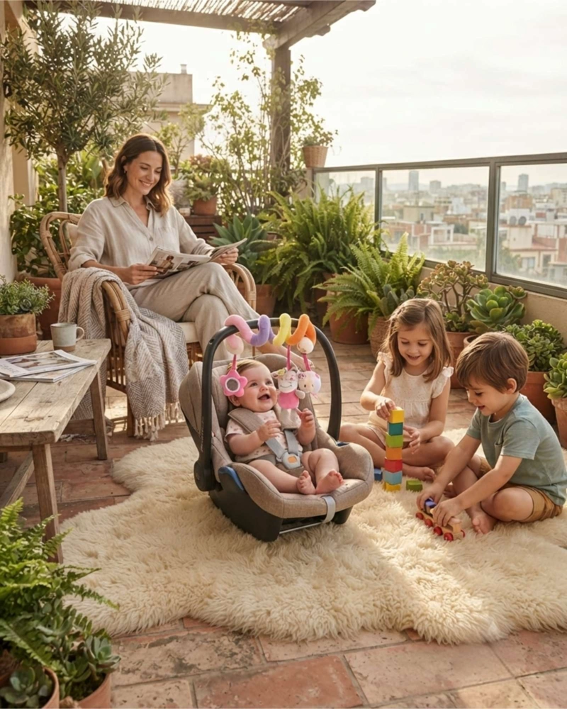 SONAJERO SENSORIAL MULTITEXTURAS PARA BEBES - 1