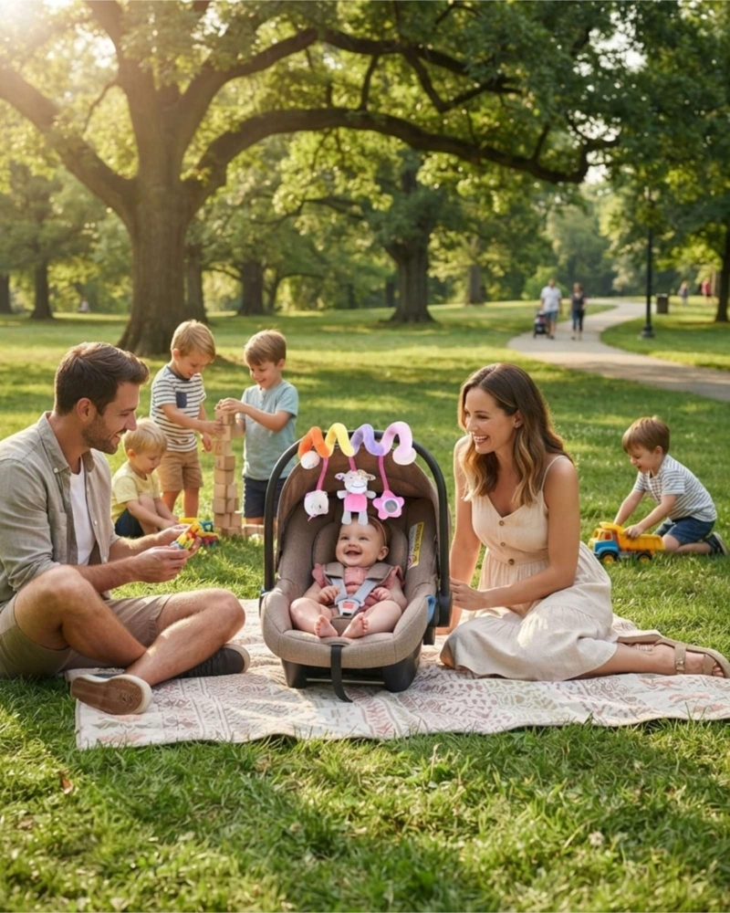 SONAJERO SENSORIAL MULTITEXTURAS PARA BEBES - 5