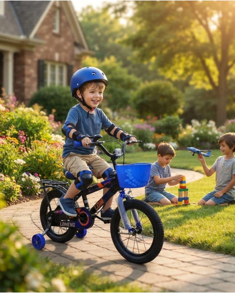 BICICLETA NIÑOS ARO 14 COMBO SEGURIDAD: INCLUYE CASCO Y PROTECCIONES - 3