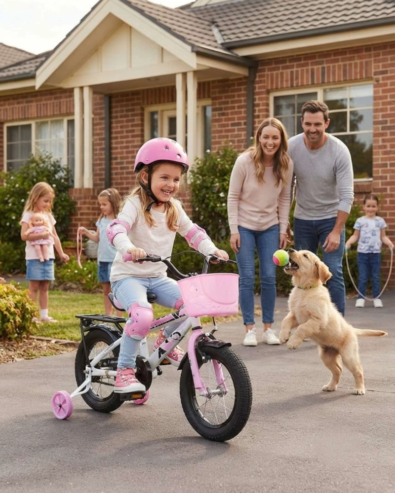 BICICLETA NIÑOS ARO 14 COMBO SEGURIDAD: INCLUYE CASCO Y PROTECCIONES - 4