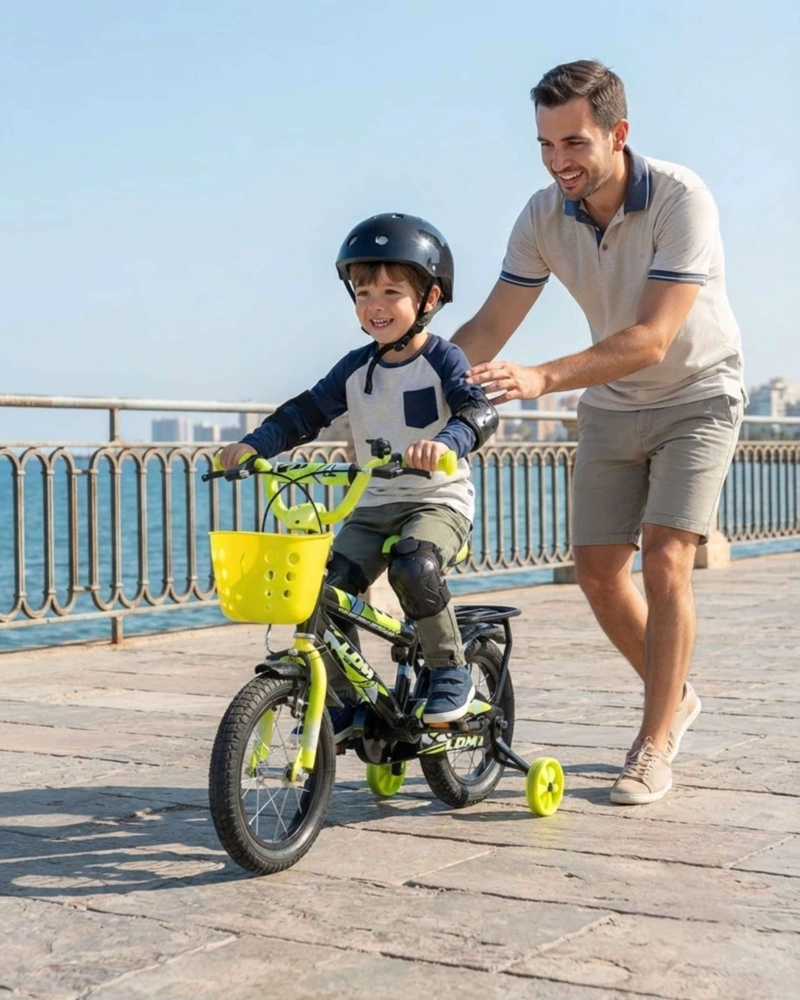 BICICLETA NIÑOS ARO 14 COMBO SEGURIDAD: INCLUYE CASCO Y PROTECCIONES - 5