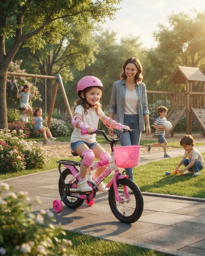 BICICLETA NIÑOS ARO 14 COMBO SEGURIDAD: INCLUYE CASCO Y PROTECCIONES - 4