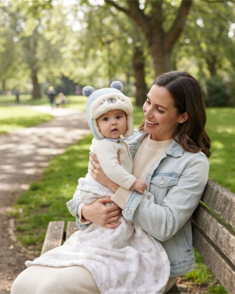 GORRO DE INVIERNO PARA BEBE  CON CHIPORRO: ULTRA CALIDO, SUAVE Y ANTIFRIO - 1