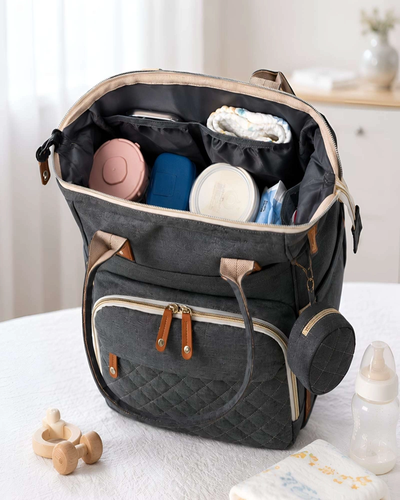 MOCHILA PARA BEBE MATERNAL MULTIFUNCION E IMPERMEABLE - 3