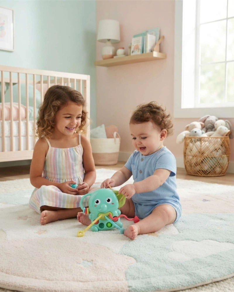 JUGUETE DIDACTICO ELEFANTE DE ESTIMULACION TEMPRANA PARA BEBES - 1