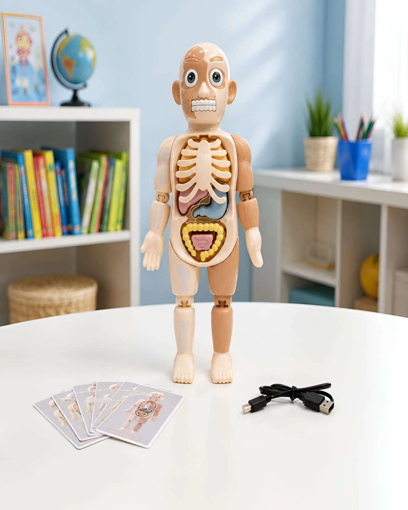 JUGUETE CIENTIFICO MODELO ANATOMICO 21 PIEZAS DEL CUERPO HUMANO - 3