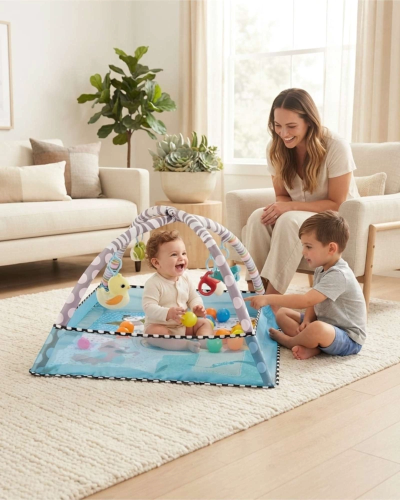 GIMNASIO Y CENTRO DE ACTIVIDADES PARA BEBE 2 EN 1 DIDACTICO - 2