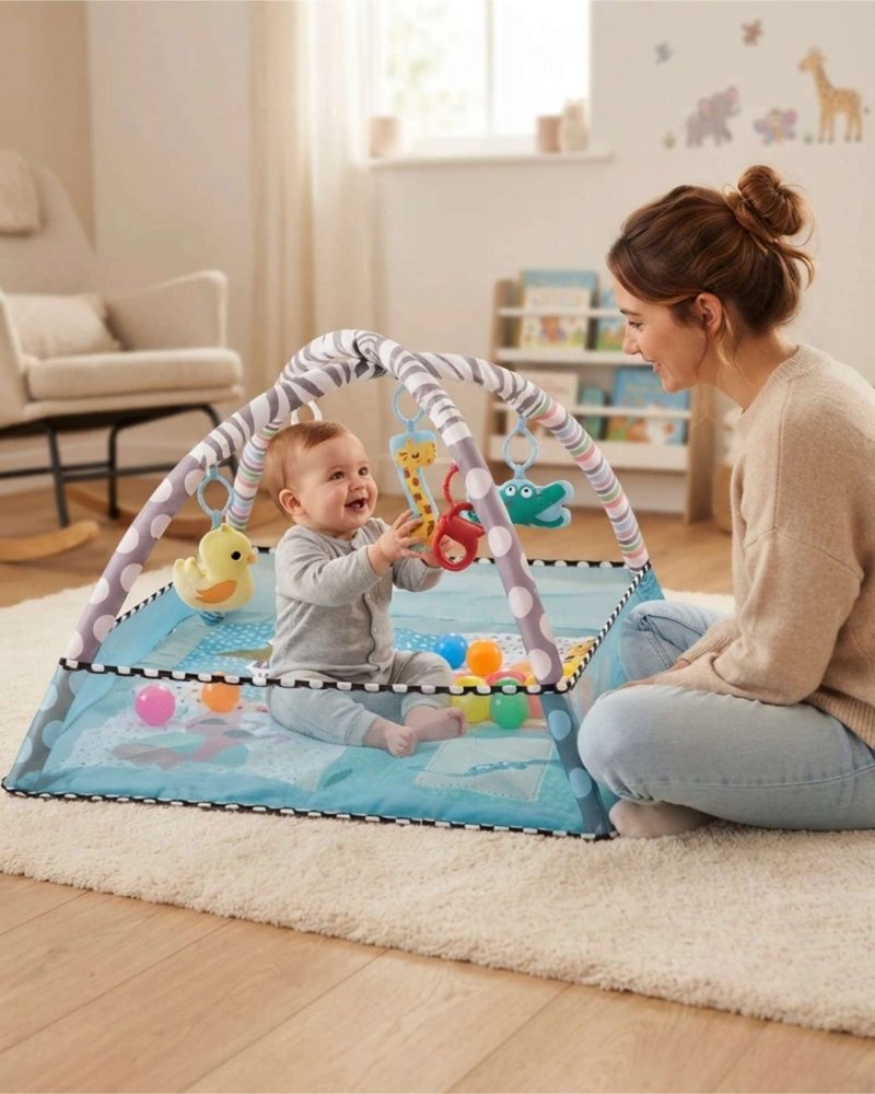 GIMNASIO Y CENTRO DE ACTIVIDADES PARA BEBE 2 EN 1 DIDACTICO - 4