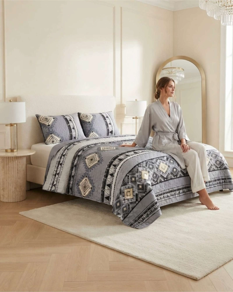 QUILT VERANO ESTILO REVISTA MODERNA KING - 2