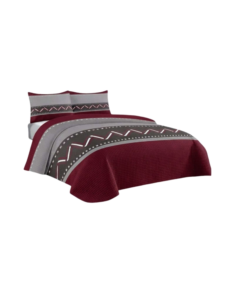 CUBRECAMA QUILT DE VERANO 2 PLAZAS MICROFIBRA ULTRA LIVIANO + 2 FUNDAS - 6