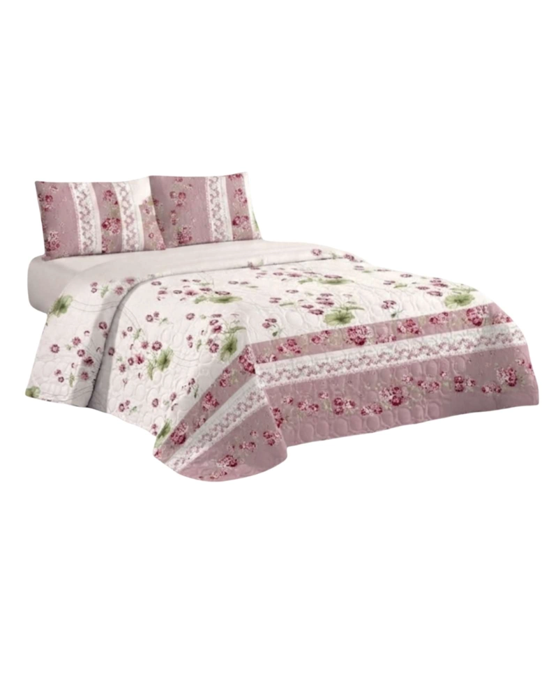 CUBRECAMA QUILT DE VERANO SUPER KING DELGADO ULTRA LIVIANO - 6
