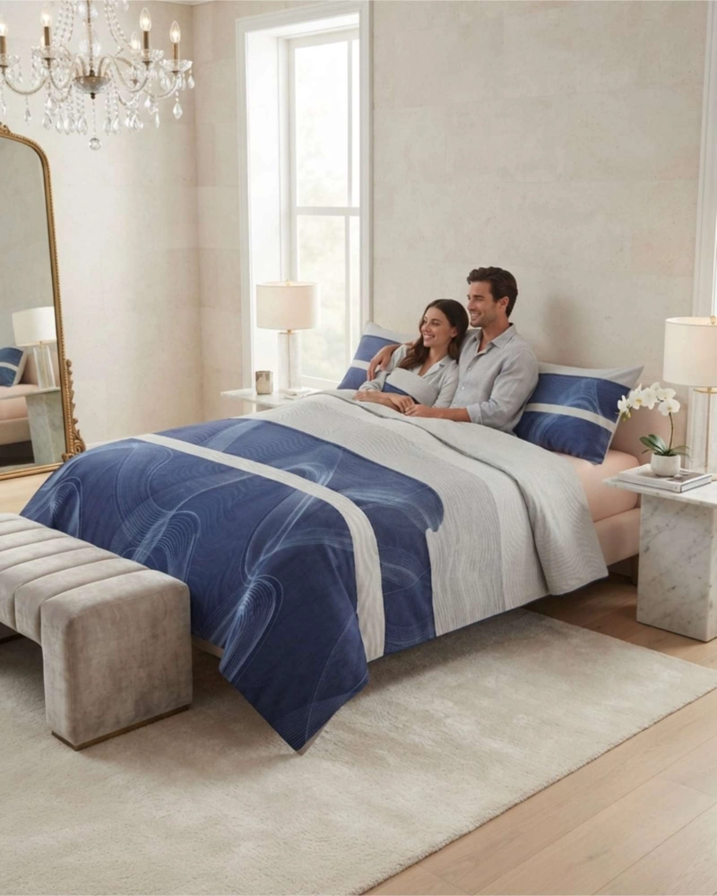 CUBRECAMA QUILT DE VERANO 2 PLAZAS DELGADO + 2 ALMOHADADAS - 3