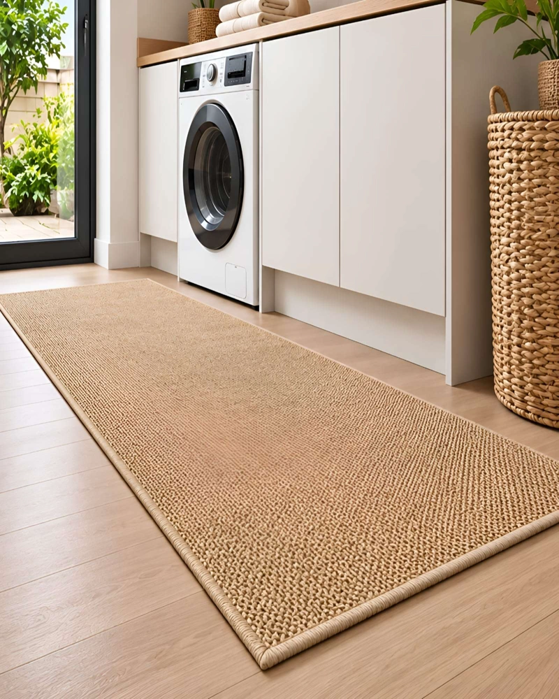 ALFOMBRA PASILLERA DE SISAL NATURAL 60 X 200 CM | ANTIDESLIZANTE Y RESISTENTE - 4